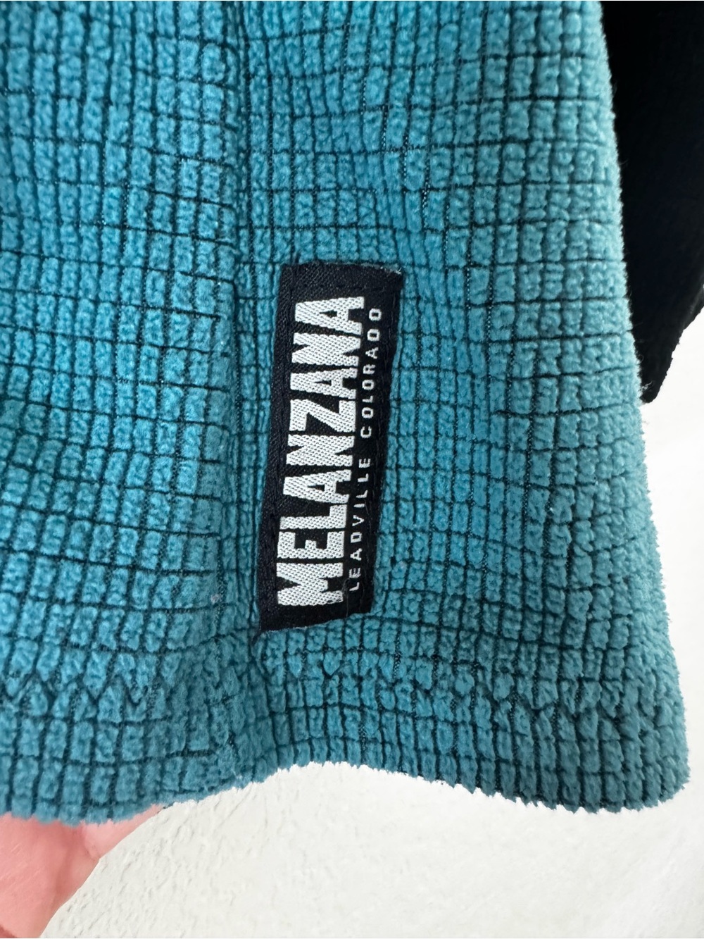 Melanzana Micro-Grid Hoodie Blue Black - Picture 5 of 10